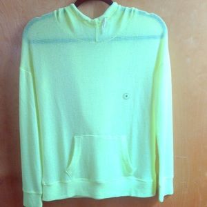 Live love dream Neon‎ green hoodie